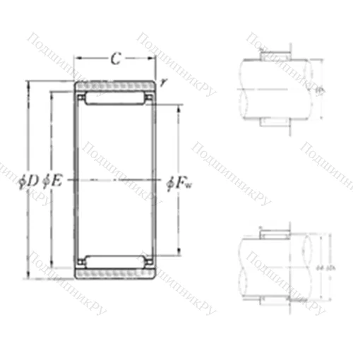 Подшипник игольчатый радиальный RNAO-12?22?12