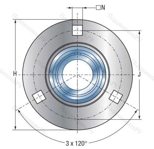 Подшипниковый корпус PF 206 в Мурманске