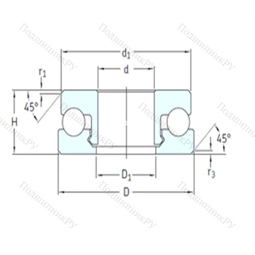 Подшипник шариковый упорный 51201V/HR 11T 1 от производителя  SKF