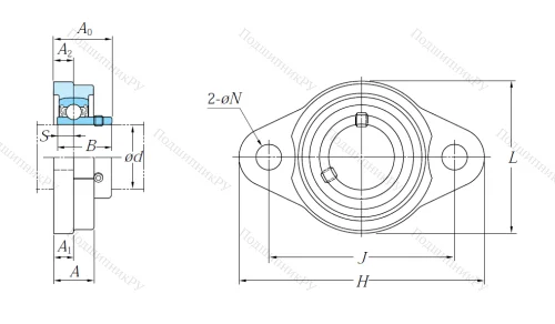 Подшипниковый узел UFL 000 J в Мурманске