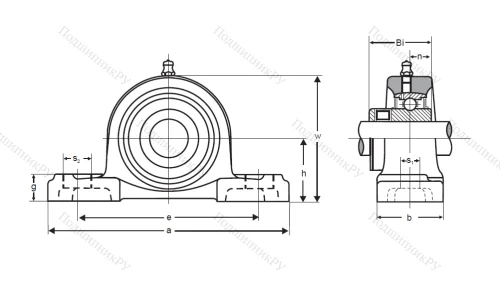 Подшипниковый узел UCP 305 (ASAHI) в Мурманске