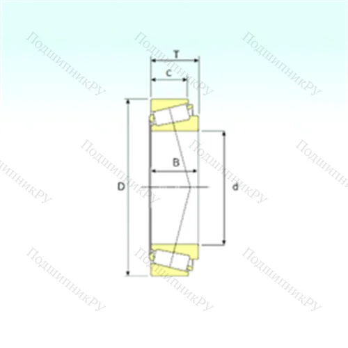 Подшипник роликовый радиально-упорный LM 806649/610