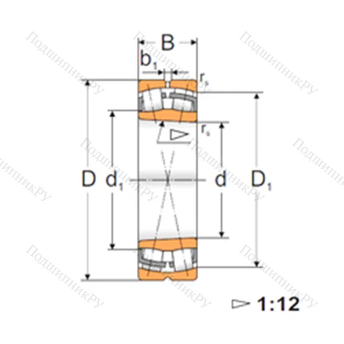 Подшипник роликовый радиальный самоцентрирующийся 22316 KW 33