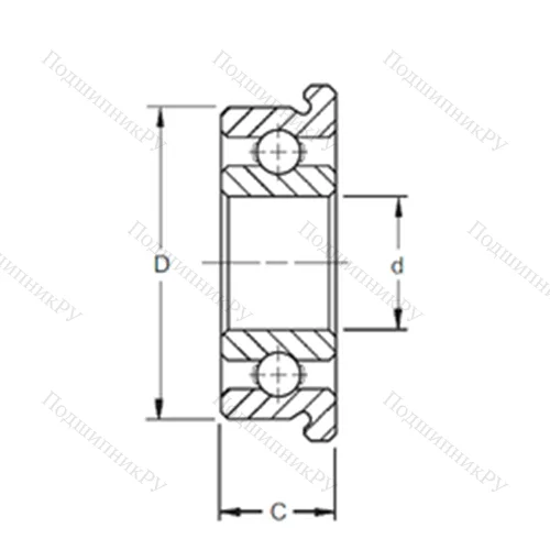 Подшипник шариковый радиальный SMF 128
