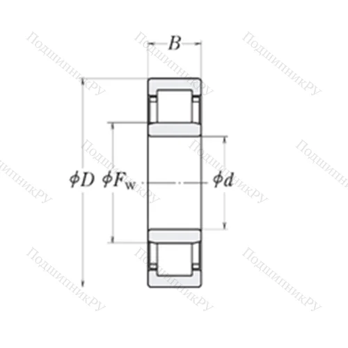 Подшипник роликовый радиальный MMRJ 1.5/8
