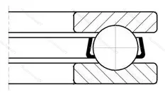 Модификация подшипника 5-8209Ю1Т размер 45x73x20