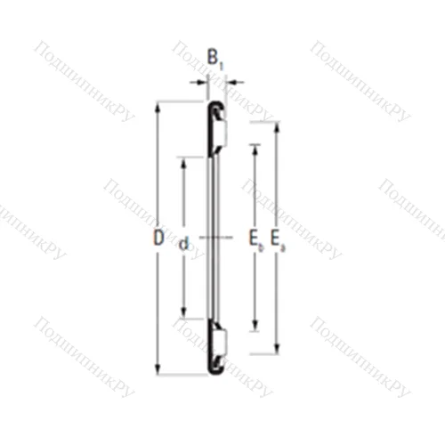 Подшипник игольчатый упорный AX 35 53