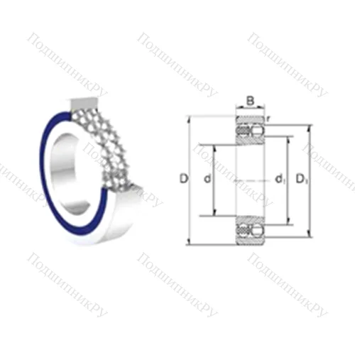 Подшипник шариковый радиальный самоцентрирующийся 2207-2RS