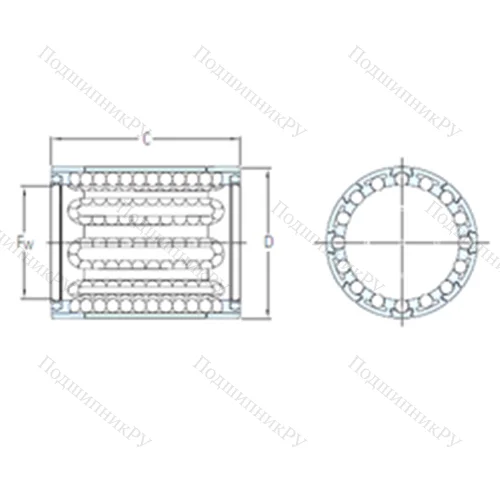 Подшипник шариковый линейный LBBR 6A
