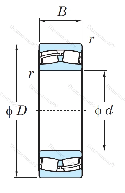 Сферический роликовый подшипник 22310 RZW 33