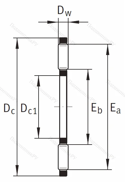 Игольчатый подшипник подшипник AXK 120155 A