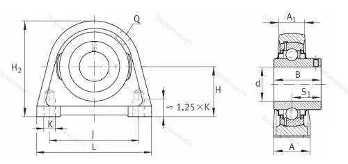 Подшипниковый узел RSHEY 35 XL N в Мурманске