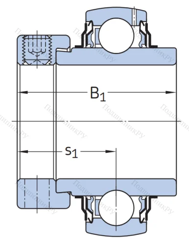 Корпусный подшипник YEL 209-112-2F в Мурманске