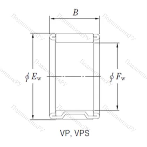 Подшипник игольчатый радиальный VPSU 27/29AF