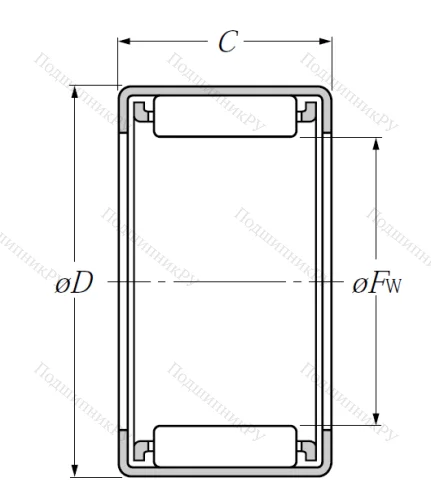 Игольчатый подшипник HK 1015 от производителя  NTN