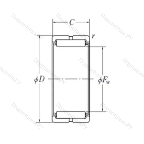 Подшипник игольчатый радиальный RNA 6913