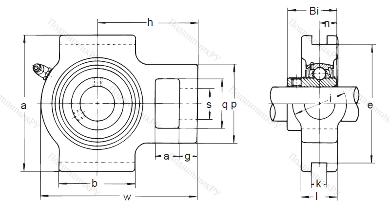 Подшипниковый узел UCT 307