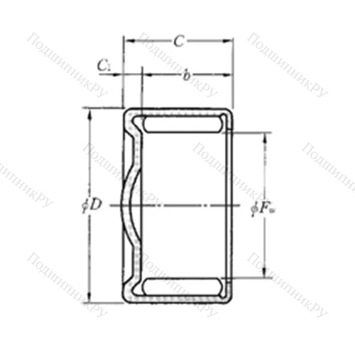 Подшипник игольчатый радиальный HCK 1217 от производителя  NTN