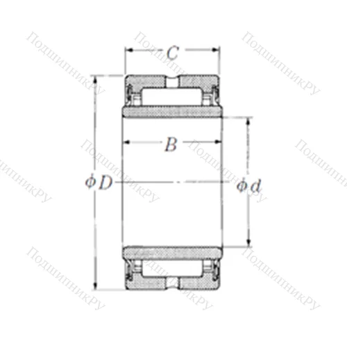 Подшипник игольчатый радиальный NA 4913TT