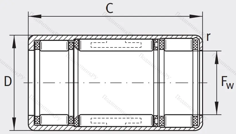 Подшипник обгонной муфты обгонная муфта HFL 2026-L 564