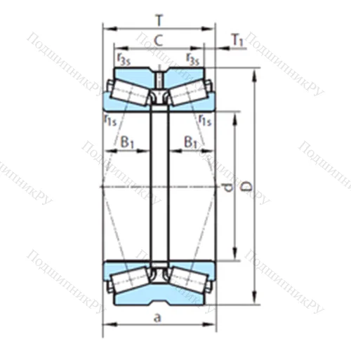 Подшипник роликовый радиально-упорный  611-16