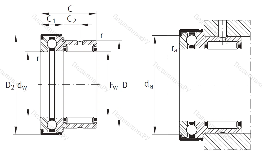 Комбинированный подшипник