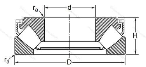 Упорный роликовый подшипник 29415 M (9039415 Л ГОСТ) в Мурманске