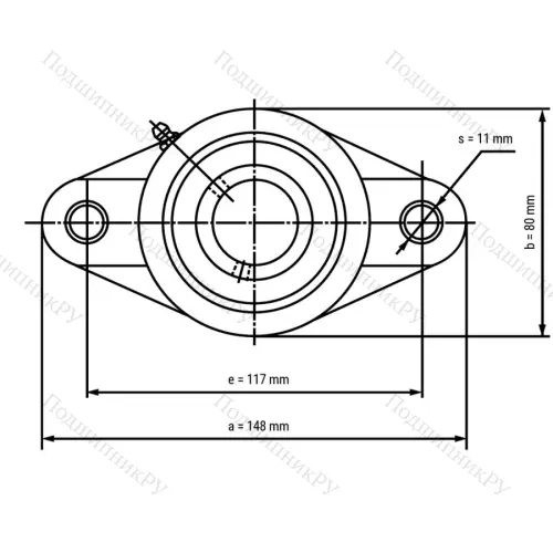 Подшипниковый узел SSUCFLPL 206-W - Вал: 30 мм от производителя  LPZ