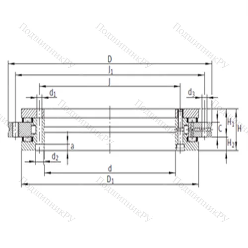 Подшипник комбинированный YRT 80-TV