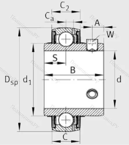 Корпусный подшипник UC 209 в Мурманске