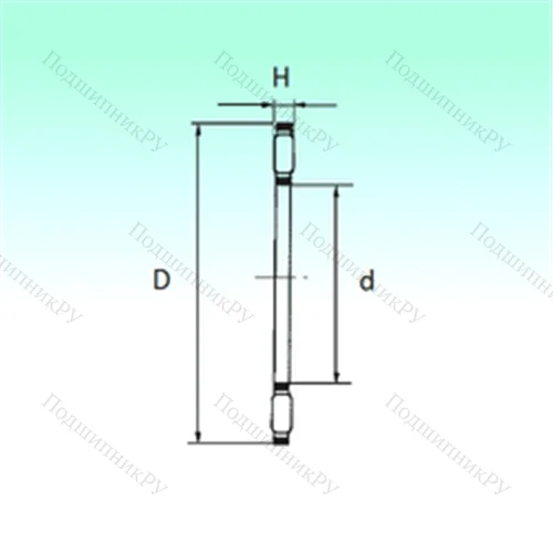 Подшипник игольчатый упорный AXK 2542