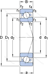 Подшипник 7018 ACE/P 4A