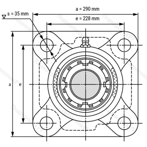 Подшипниковый узел UKF 319+H 2319 - Вал: 85 мм