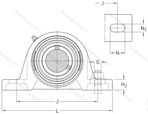 Подшипниковый корпус SYJ 100 TF в Мурманске