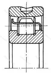 Подшипник  402715 размер 75x160x45