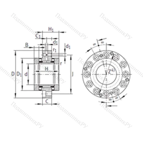 Подшипник комбинированный ZARF 1560-TV