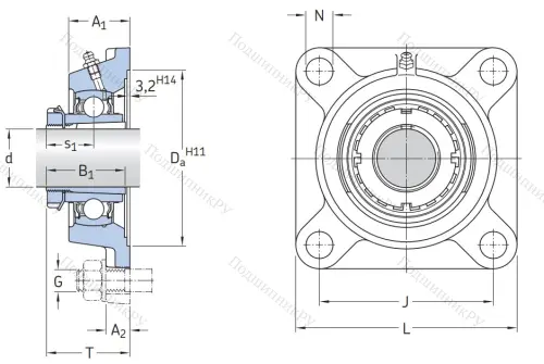 Подшипниковый узел FY 20 TF в Мурманске