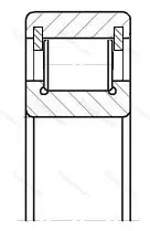 Подшипник  102308 (NCL 308) размер 40x90x23