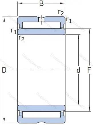 Игольчатый подшипник NKI 90/26