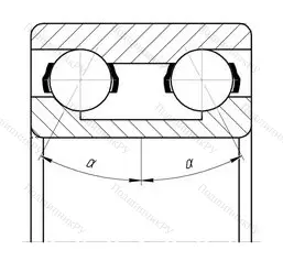 Модификация подшипника 3056222Л1 размер 110x200x69,8