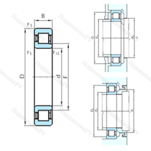 Подшипник роликовый радиальный NJ 1060