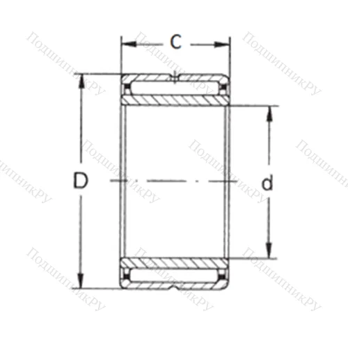 Подшипник игольчатый радиальный