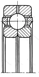 Подшипник  176307 (QJ 307) 