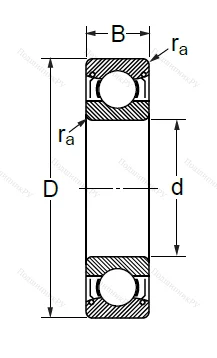 Шариковый однорядный подшипник 80318 (6318 ZZ) в Мурманске