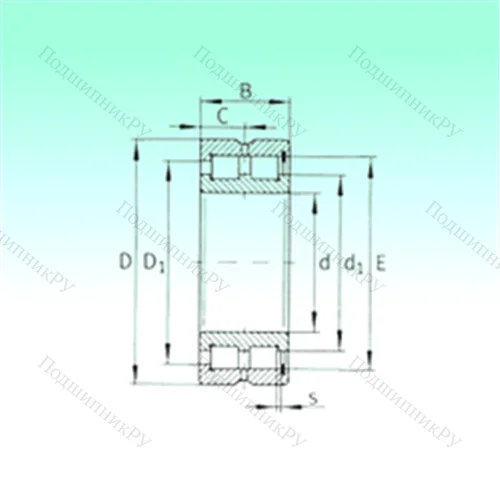 Подшипник роликовый радиальный SL 185005