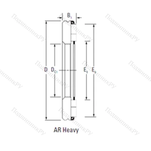Подшипник игольчатый упорный AR 14 65 115
