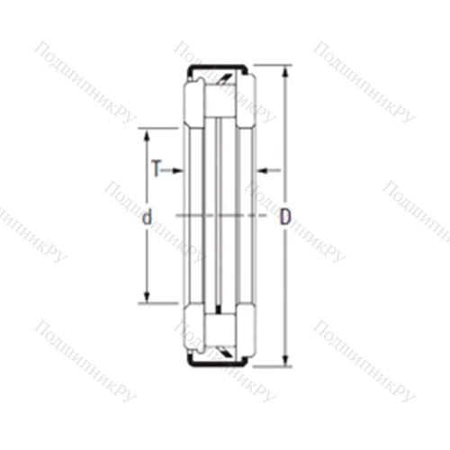 Подшипник игольчатый упорный ARZ 7 15 28,4