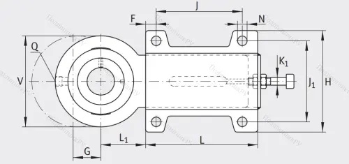 Подшипниковый узел с корпусом-натяжителем PHUSE 25-XL в Мурманске