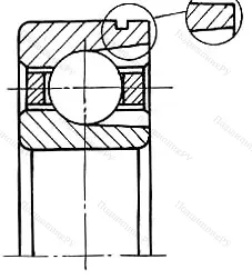 Модификация подшипника 6-170413Л размер 65x160x37