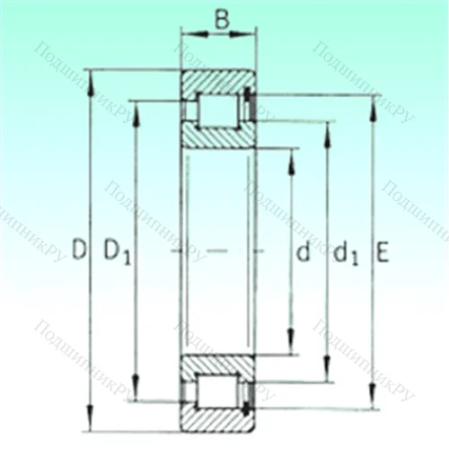 Подшипник роликовый радиальный SL 183052